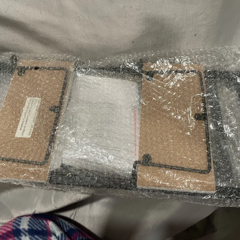 NWT Trueliving 2 Piece Black and White Wall Shelf Set